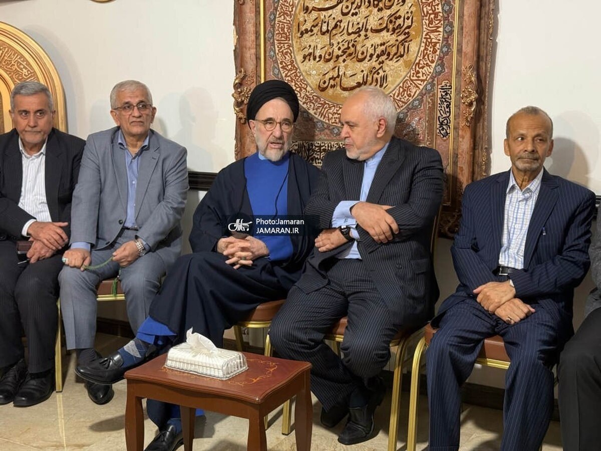 (تصویر) ظریف به دیدار خاتمی رفت