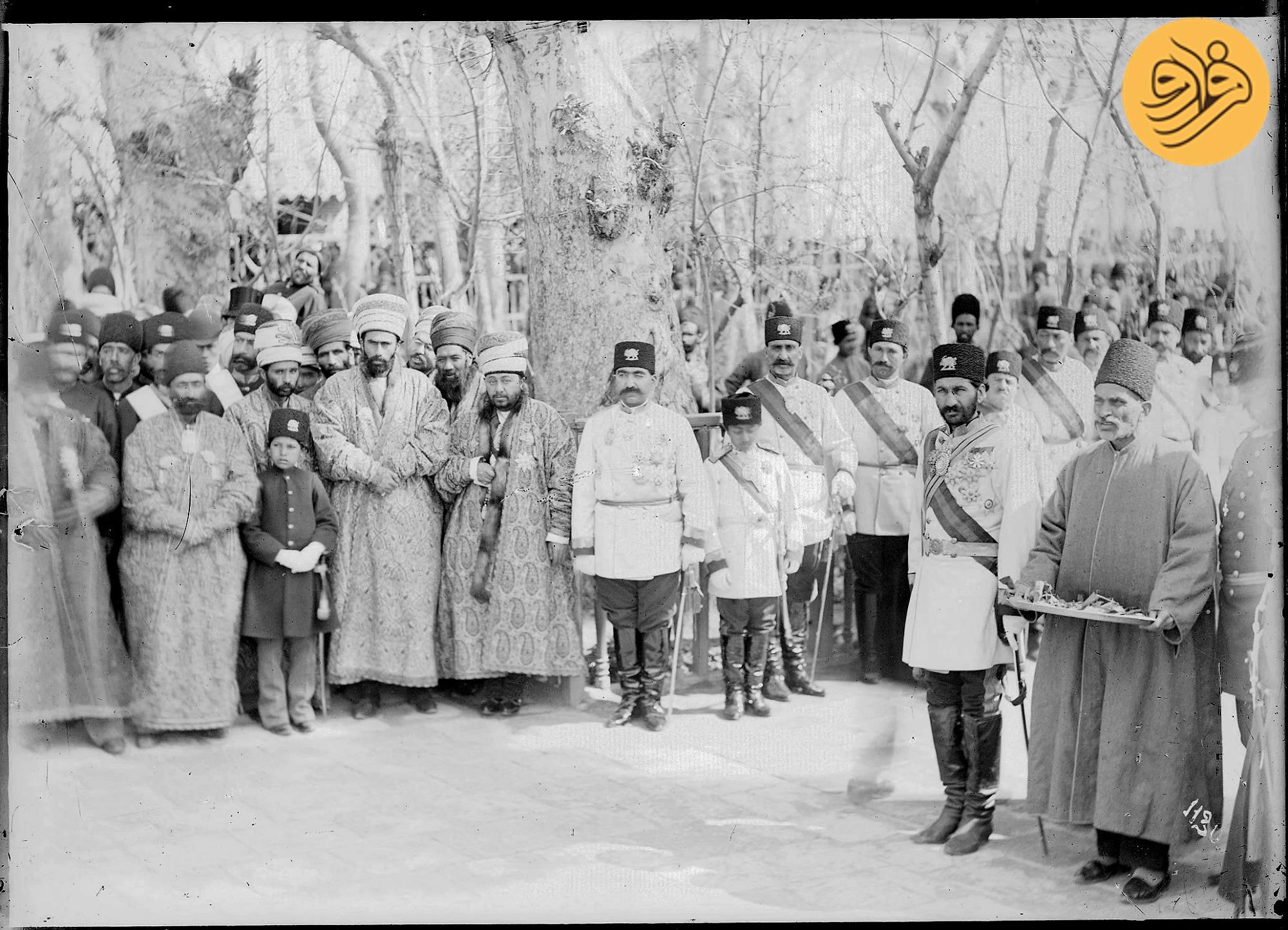 صحن جلویی کاخ گلستان، مراسم سلام، عکس: آنتوان سوروگین