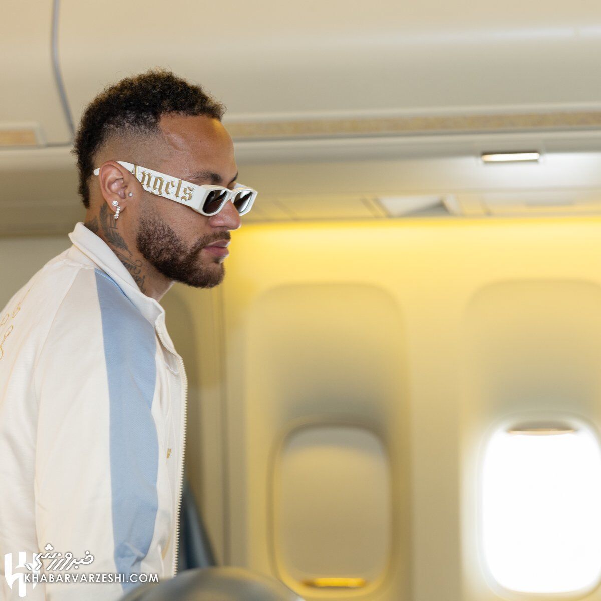 (تصاویر) نیمار با جت سعودی‌ها به ریاض رسید