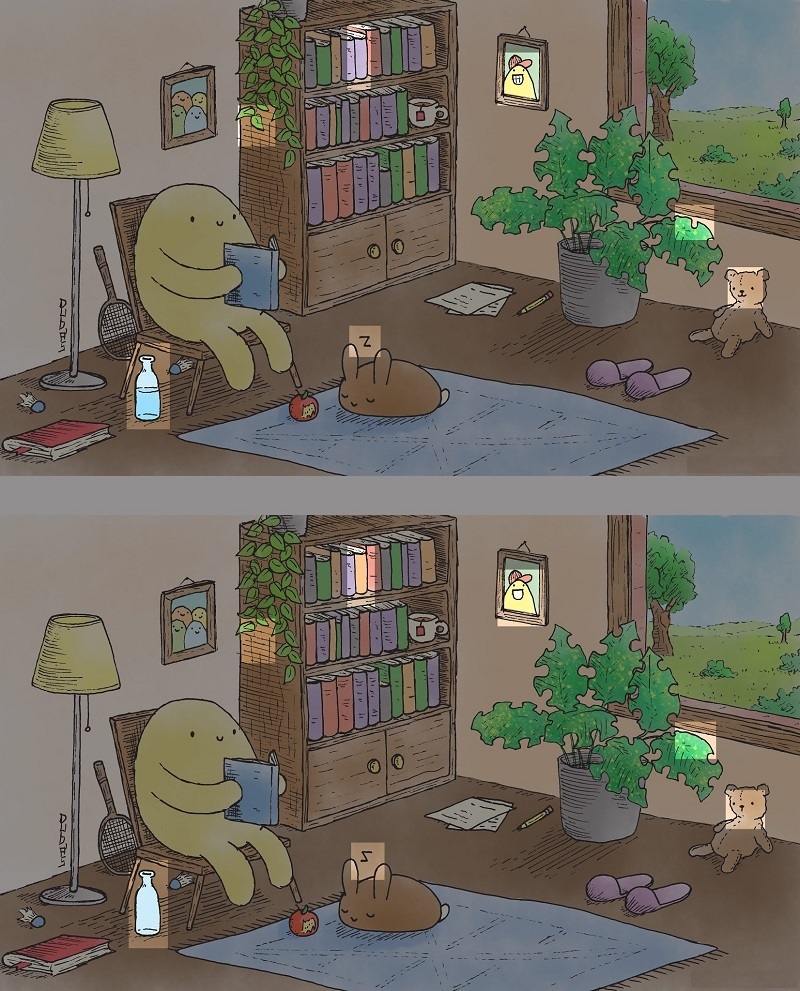 چقدر سریع هستید؟ / ۷ تفاوت پنهان در انتظار شماست!