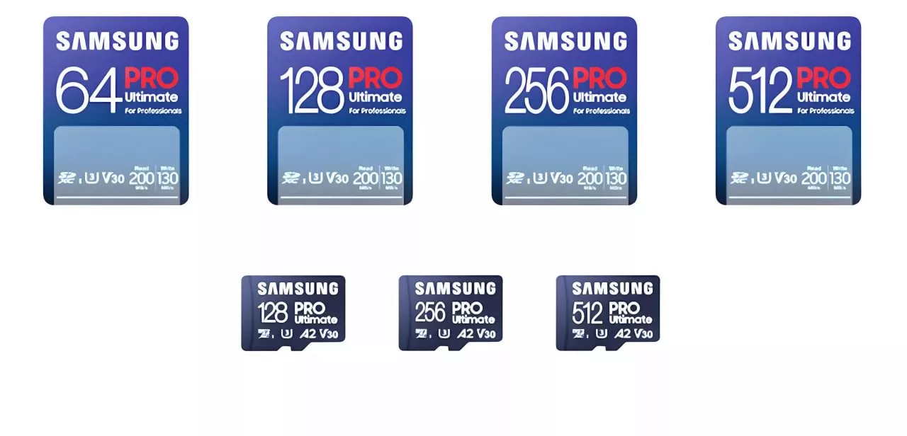 کارت‌های microSD و SD جدید سامسونگ با سرعت خواندن ۲۰۰ مگابایت بر ثانیه معرفی شدند