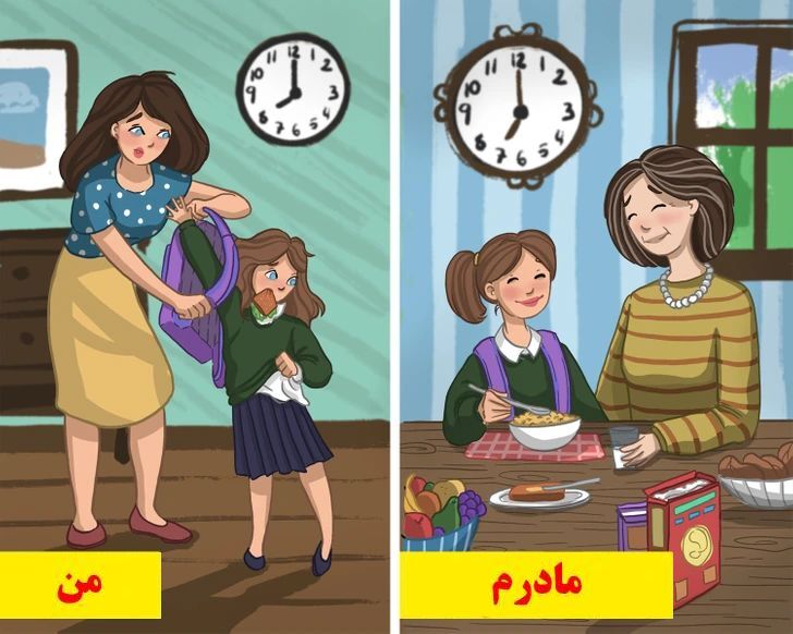 ۱۰ تصویر که نشان می‌دهند برای رسیدن به مهارت مادرانمان راهی طولانی در پیش داریم