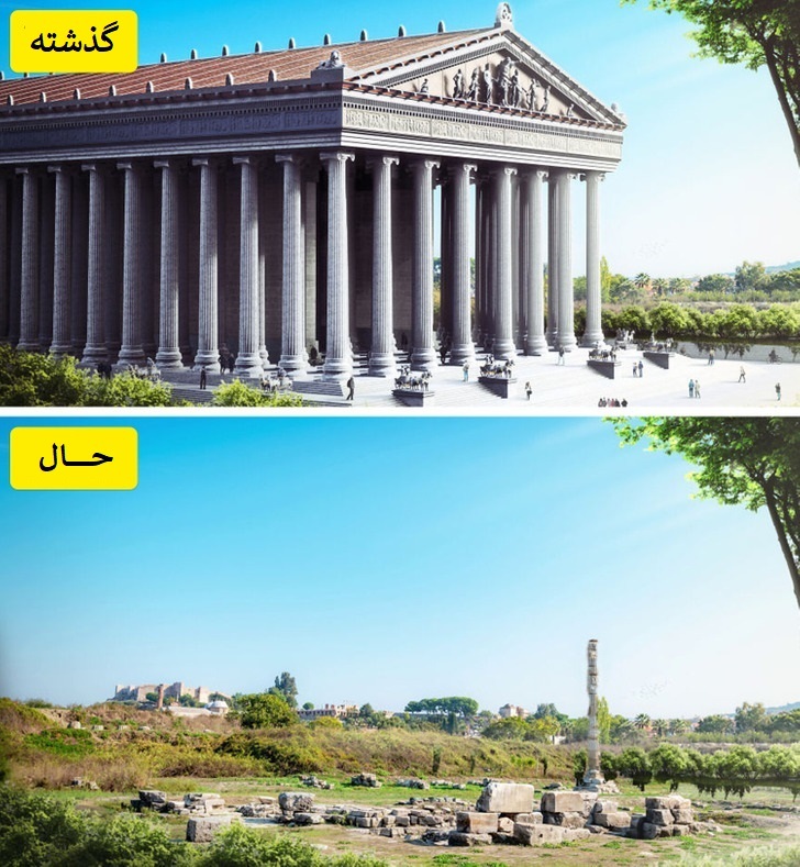 عجایب هفتگانه دنیای باستان در گذشته چه شکلی بودند؟//