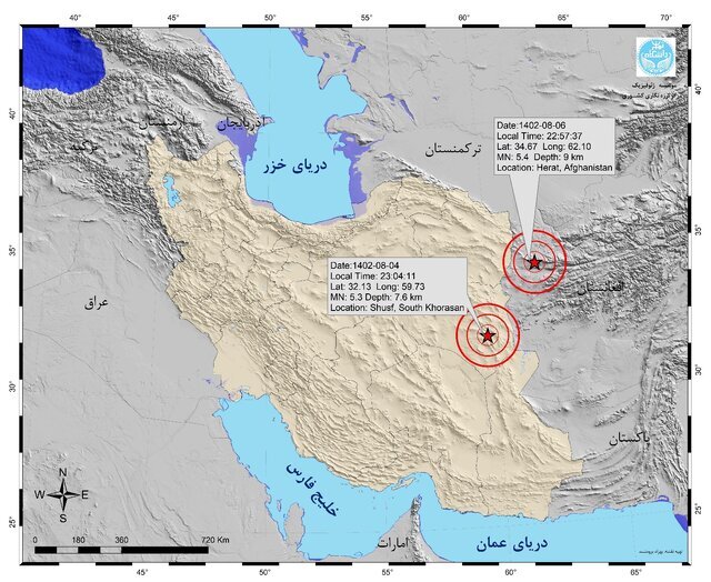 ایران در آبان‌ماه ۷۴۰ بار لرزید/ ثبت ۹ زلزله در تهران