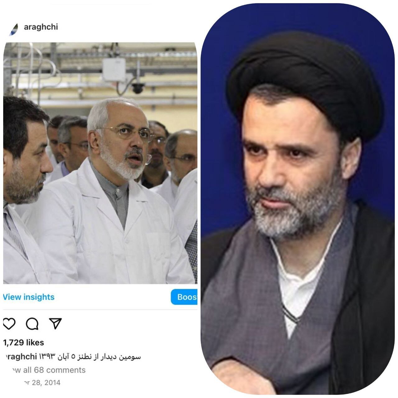آقای نبویان! سری به اینستاگرام عراقچی می‌زدید و عکس او در نطنز را می‌دید که اینجور رسوا دروغ ننویسید /بخدا زشت است با لباس پیغمبر دروغ می‌گویید!