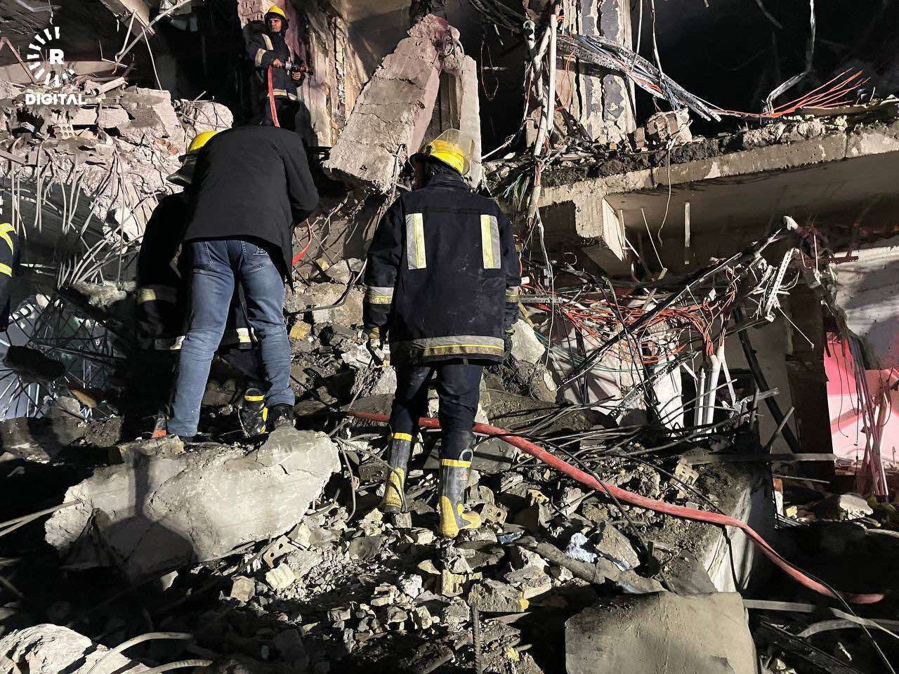 محل اصابت موشک‌های سپاه به مقر موساد در اربیل