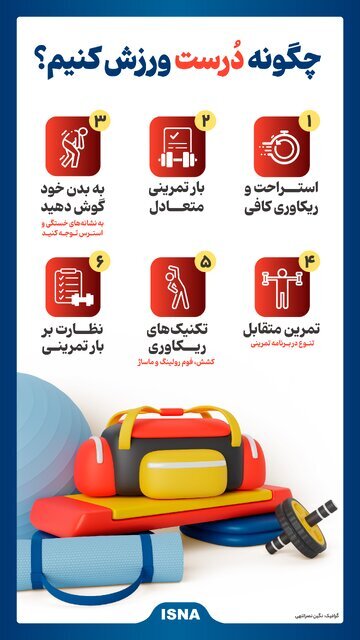 چگونه درست ورزش کنیم؟ (اینفوگراقیک)