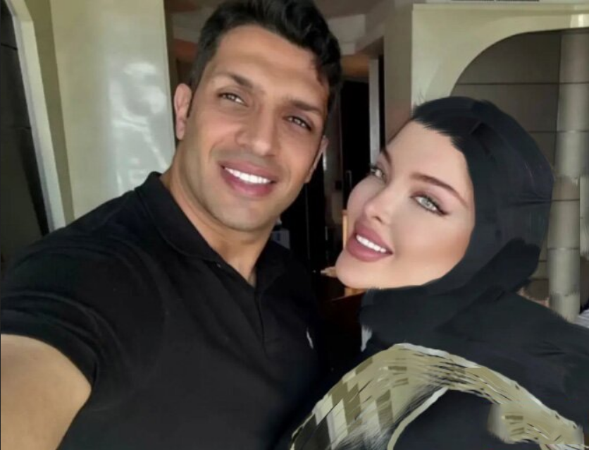 (تصویر) رقابت سپهر حیدری و همسرش در اینستاگرام