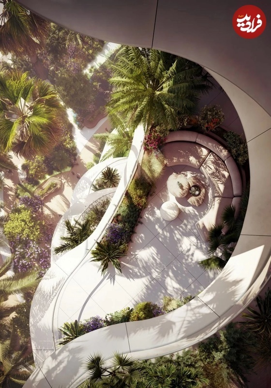 (تصاویر) طرح استثنایی برای ساخت یک برج با «جنگل معلق» در لس‌آنجلس