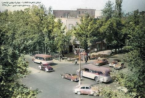 (تصاویر) وقتی چهارراه ولیعصر شبیه جنگل بود