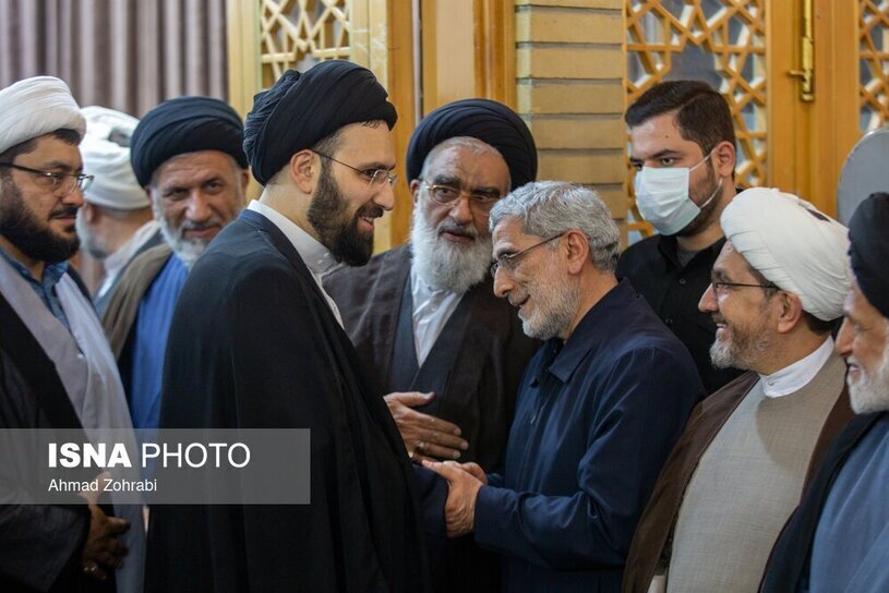 خوش‌آمدگویی سردار قاآنی به مهمانان مراسم مادر سیدحسن نصرالله