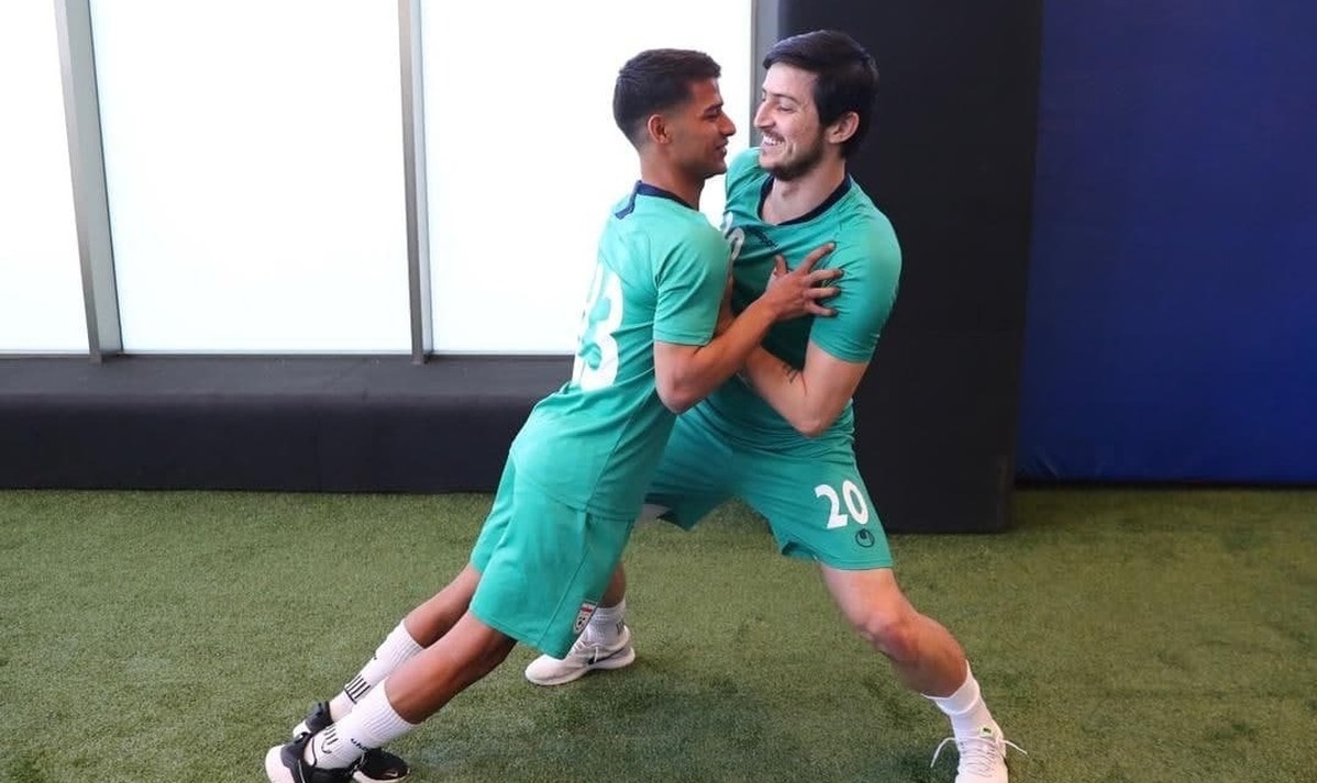 (عکس) سرشاخ شدن سردار آزمون و مهدی قایدی