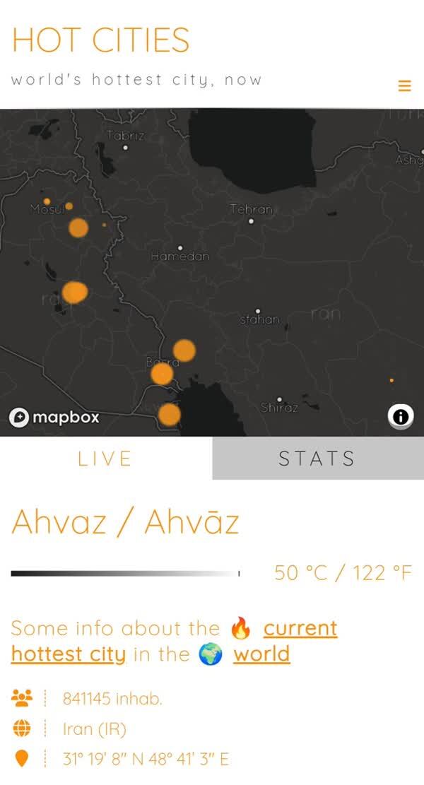 اهواز گرم‌ترین شهر بزرگ جهان شد