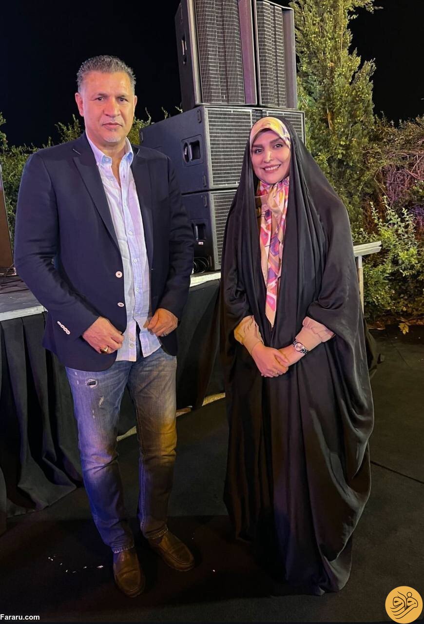 (عکس) ملاقات مژده لواسانی، مجری زن تلویزیون، با علی دایی