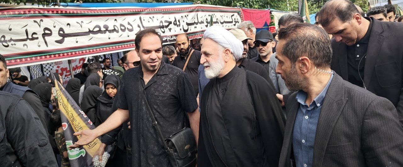 حضور اژه‌ای، رییس قوه قضاییه در مراسم راهپیمایی اربعین حسینی