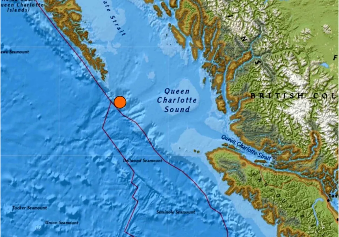وقوع زمین‌لرزه شش‌ونیم ریشتری در غرب کانادا