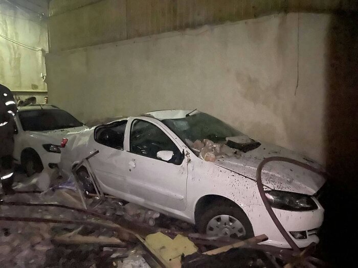 انفجار در پشت بام ساختمان مسکونی در تهران