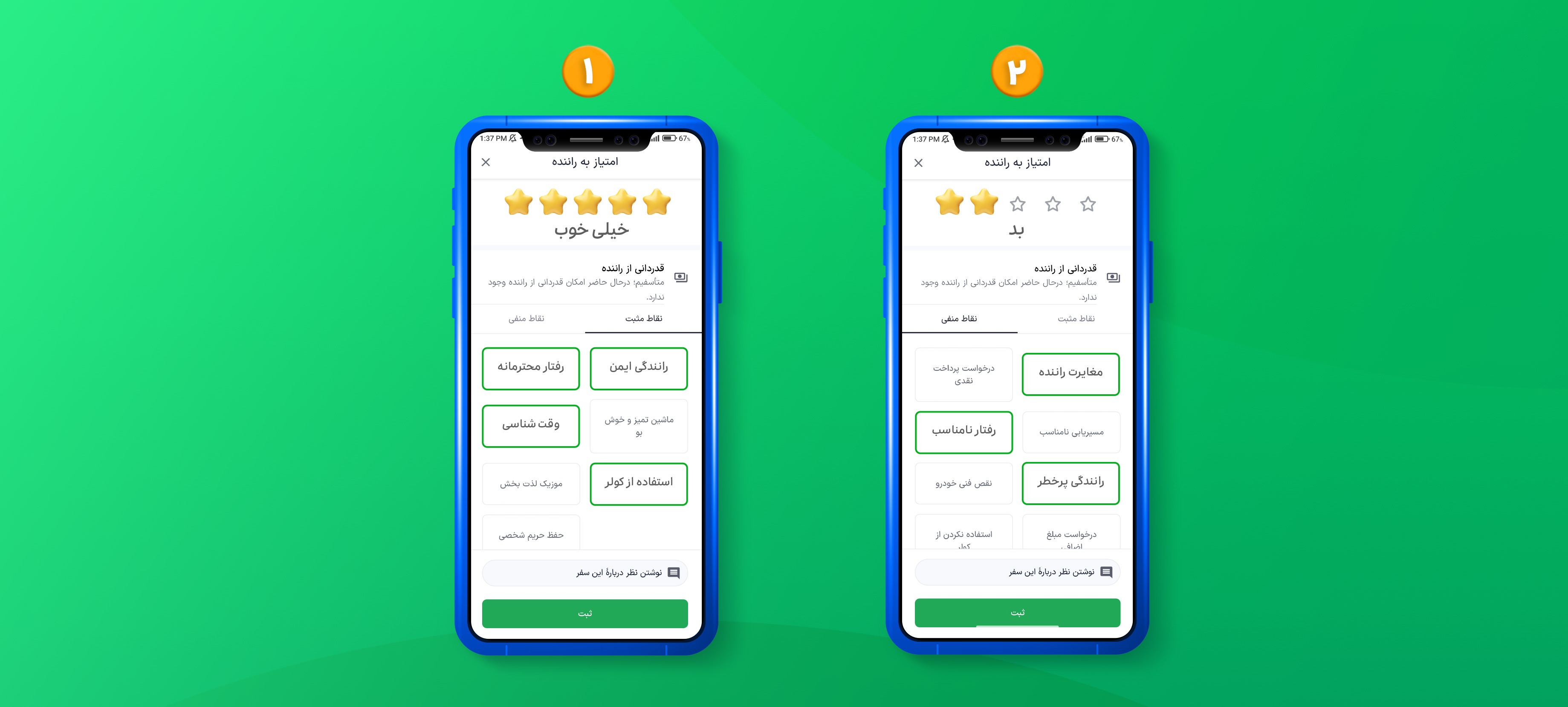 امتیازدهی شفاف؛ راهنمای بهبود خدمات اسنپ