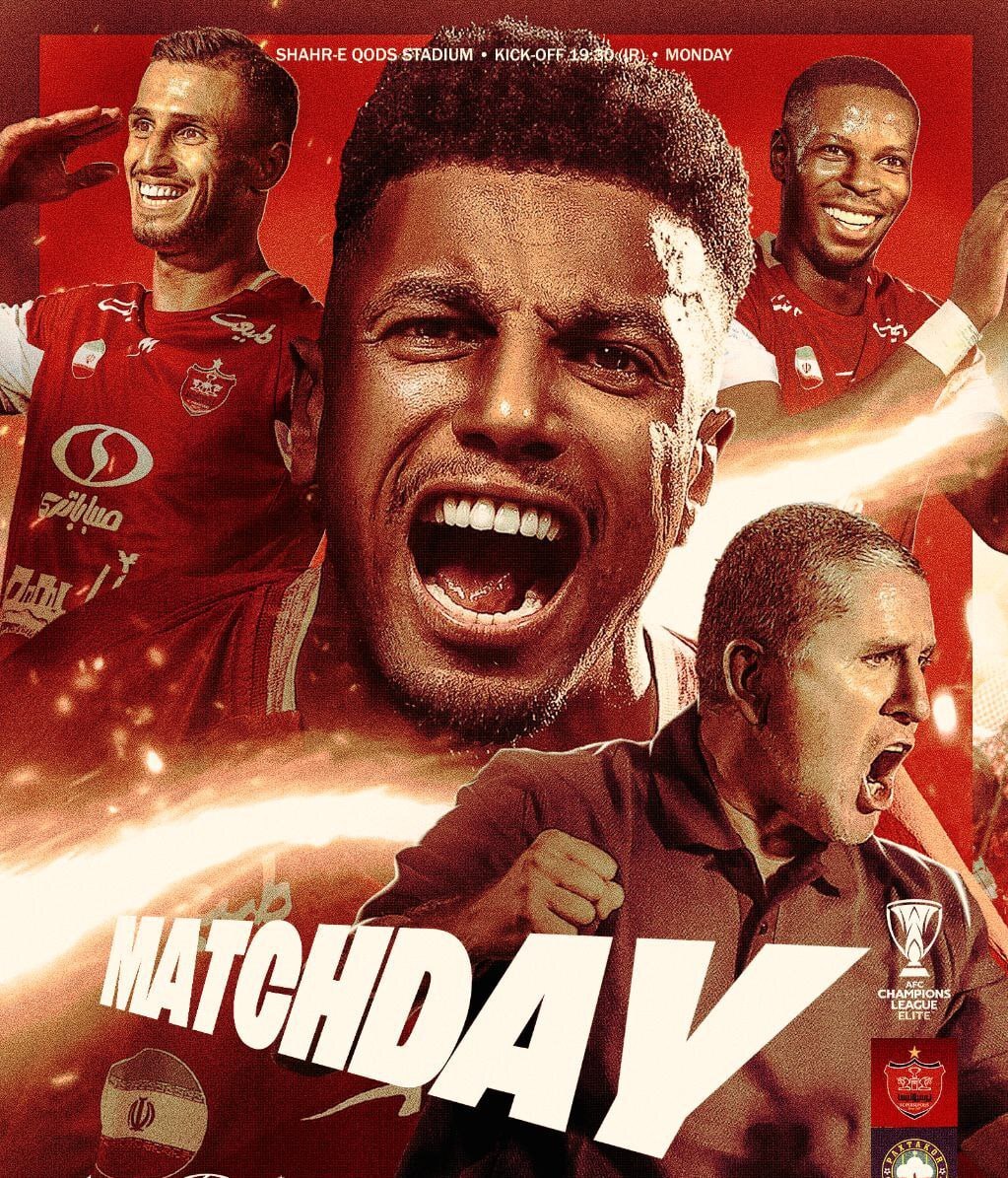 (عکس) پوستر پرسپولیس برای پاختاکور با ۴ چهره خاص