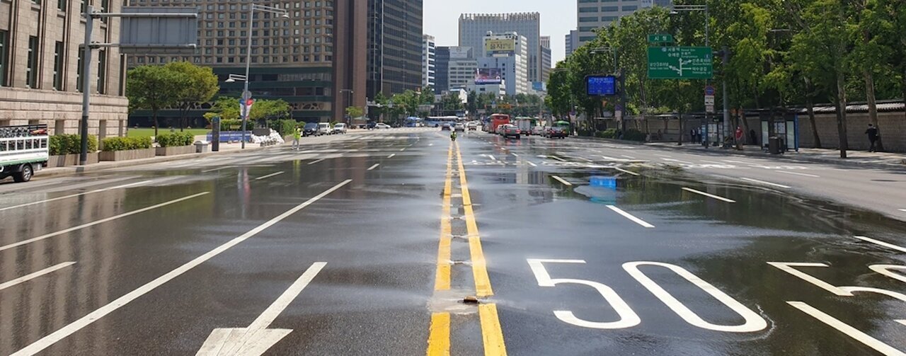 جاده‌های خودتمیزشونده کره جنوبی؛ نوآوری برای مدیریت آلودگی خیابان‌ها (تصاویر)