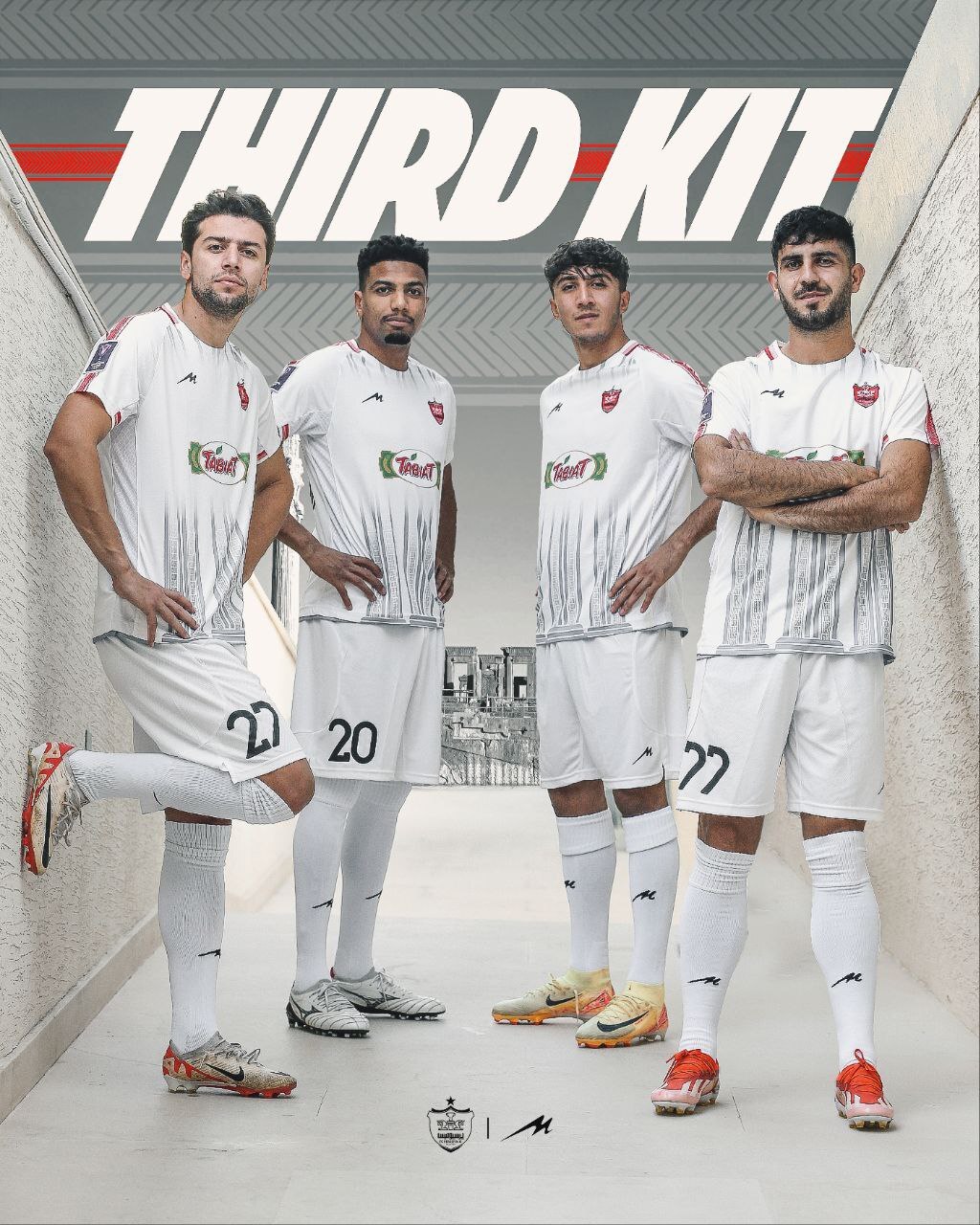 (عکس) رونمایی از کیت سوم و تاریخی پرسپولیس