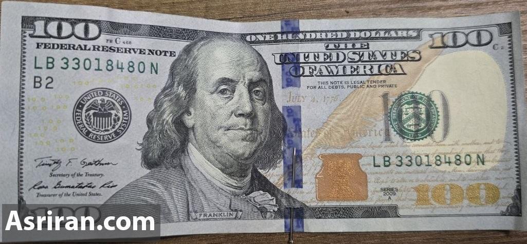 عکس ۱۰۰ دلاری جدید