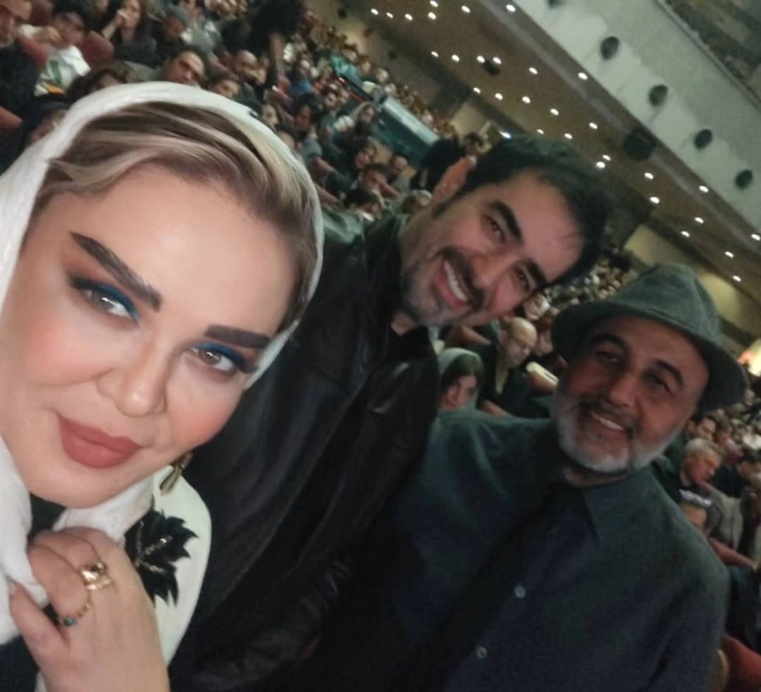 (تصویر) بهاره رهنما در سلفی جدیدش با شهاب حسینی