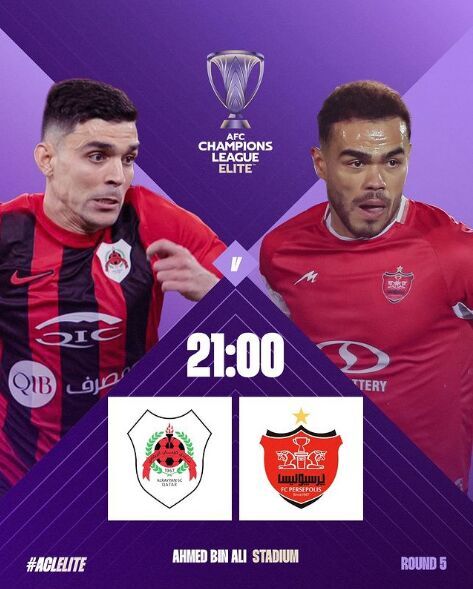 (عکس) پوستر AFC برای دیدار الریان - پرسپولیس (عکس) پوستر AFC برای دیدار الریان - پرسپولیس