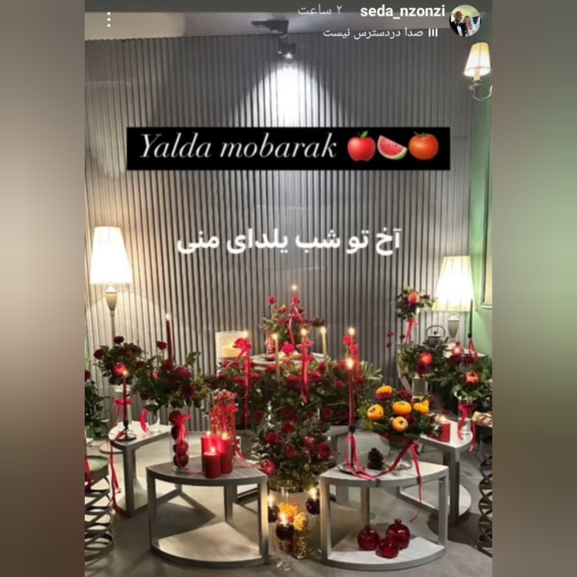 (عکس) استوری عجیب همسر استیون انزونزی از خانه‌اش در اصفهان